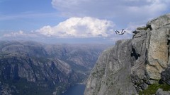 Landscapes Mountains base jumping