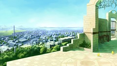 Landscapes Mountains Birds buildings cities skies