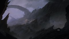 Landscapes Mountains blink artwork digital art fantasy art