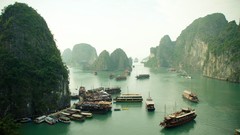 Landscapes Mountains Boats Islands Viet Nam