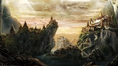 Landscapes Mountains Castles kingdom