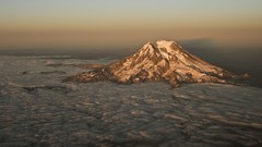 Landscapes Mountains clouds