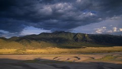 Landscapes Mountains clouds