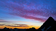 Landscapes Mountains clouds