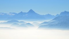 Landscapes Mountains clouds