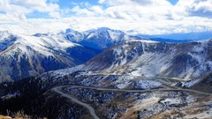 Landscapes Mountains clouds