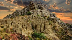 Landscapes Mountains clouds