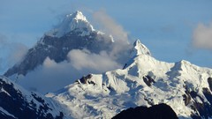 Landscapes Mountains clouds andes peru snow landscapes