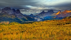 Landscapes Mountains clouds Canada British Columbia forests 