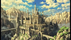 Landscapes Mountains clouds Castles