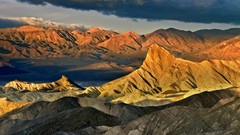 Landscapes Mountains clouds dawn California national park Death 