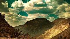 Landscapes Mountains clouds Great