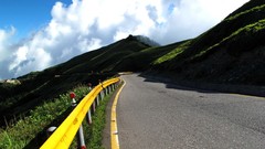 Landscapes Mountains clouds hills roads skies hillside
