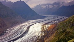 Landscapes Mountains clouds ice switzerland glacier