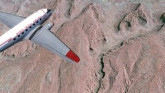 Landscapes Mountains clouds jet aircraft flight simulator X
