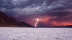 Landscapes Mountains clouds Lightning storm Beaches
