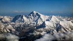 Landscapes Mountains clouds nepal Himalaya Mount Everest