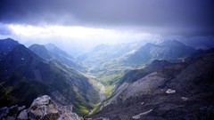 Landscapes Mountains clouds rocks