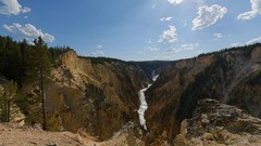 Landscapes Mountains clouds USA national park forests
