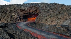 Landscapes Mountains clouds Volcanoes lava Russia MAGMA