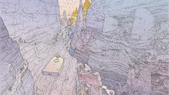 Landscapes Mountains drawings science fiction artwork fantasy 