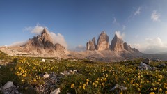 Landscapes Mountains fields
