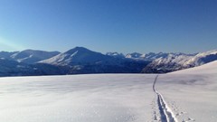 Landscapes Mountains footprint snow landscapes