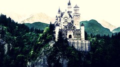 Landscapes Mountains Gothic Castles Neuschwanstein Castle 