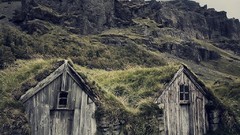 Landscapes Mountains houses