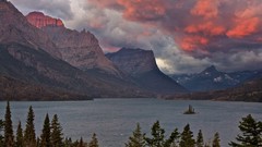 Landscapes Mountains lakes