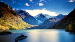 Landscapes Mountains lakes