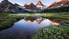 Landscapes Mountains lakes