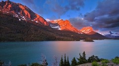 Landscapes Mountains lakes