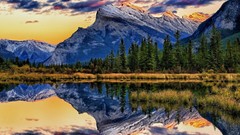 Landscapes Mountains lakes