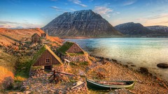 Landscapes Mountains lakes houses valleys