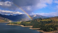 Landscapes Mountains lakes idaho rainbows