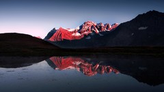 Landscapes Mountains lakes reflections skyscapes