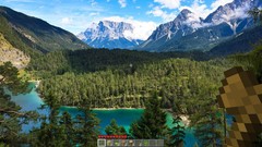 Landscapes Mountains minecraft forests