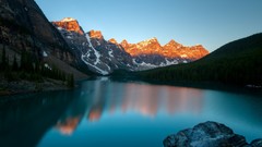 Landscapes Mountains moraine lake
