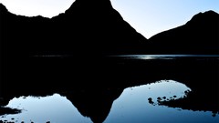 Landscapes Mountains morning New Zealand reflections