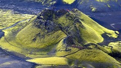 Landscapes Mountains moss Europe Volcanoes iceland