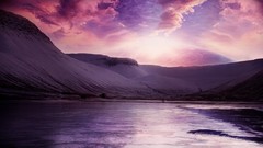 Landscapes Mountains multicolor digital art