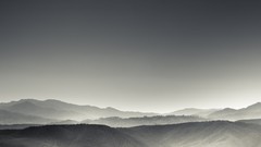 Landscapes Mountains New Zealand grayscale