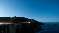 Landscapes Mountains ocean