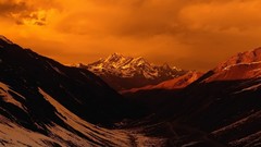 Landscapes Mountains orange