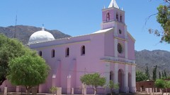 Landscapes Mountains pink lakes argentina churches skyscapes