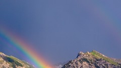 Landscapes Mountains rainbows