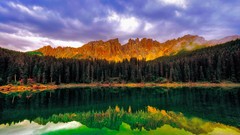 Landscapes Mountains reflections