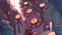 Landscapes Mountains ruins nintendo Pokemon artwork digital art 