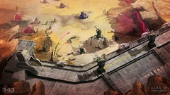 Landscapes Mountains science fiction halo concept art artwork 